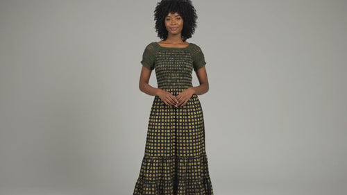 Olive Grove Crochet Maxi Dress